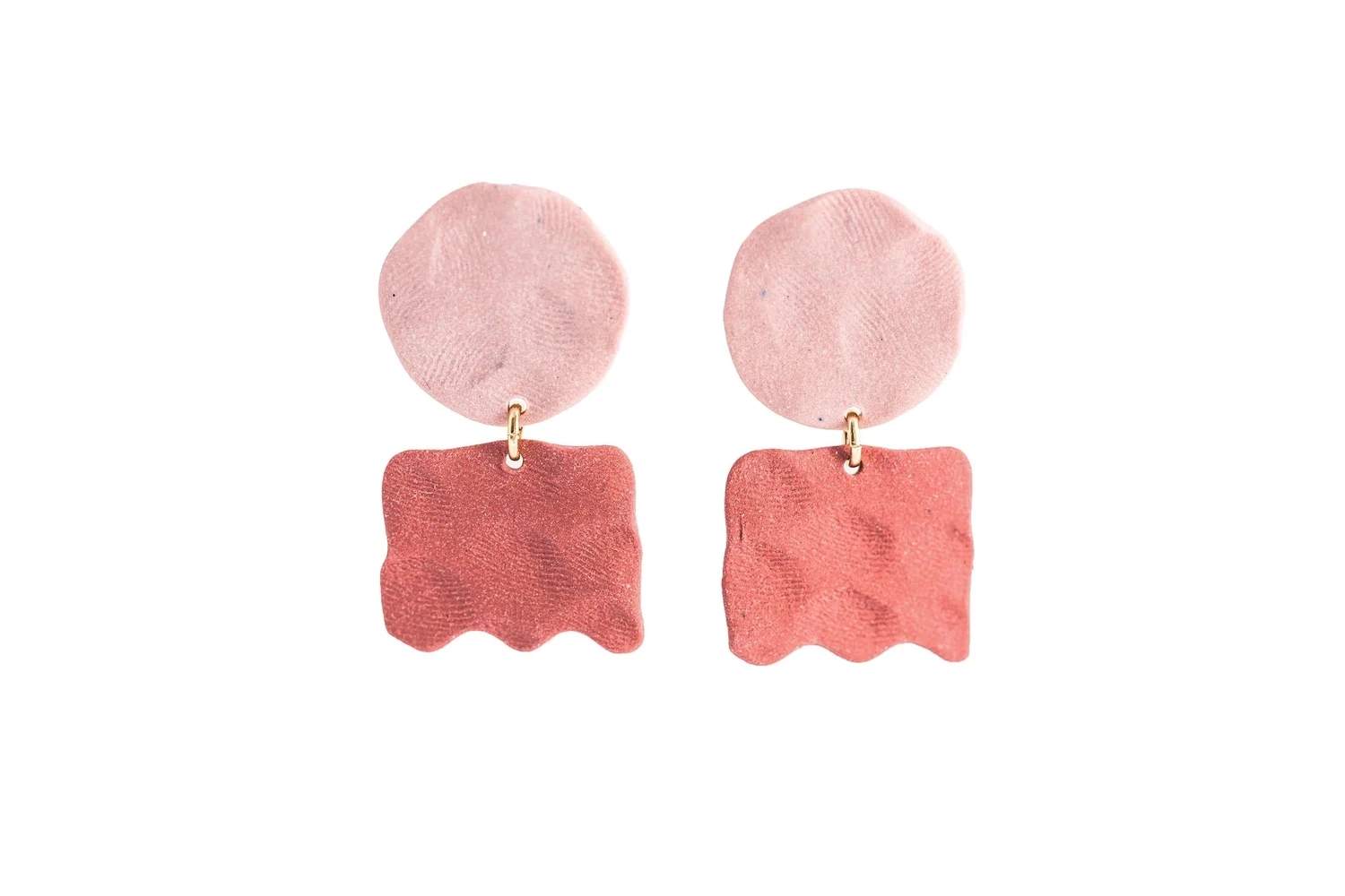 Squiggle Earrings, Color: Berry