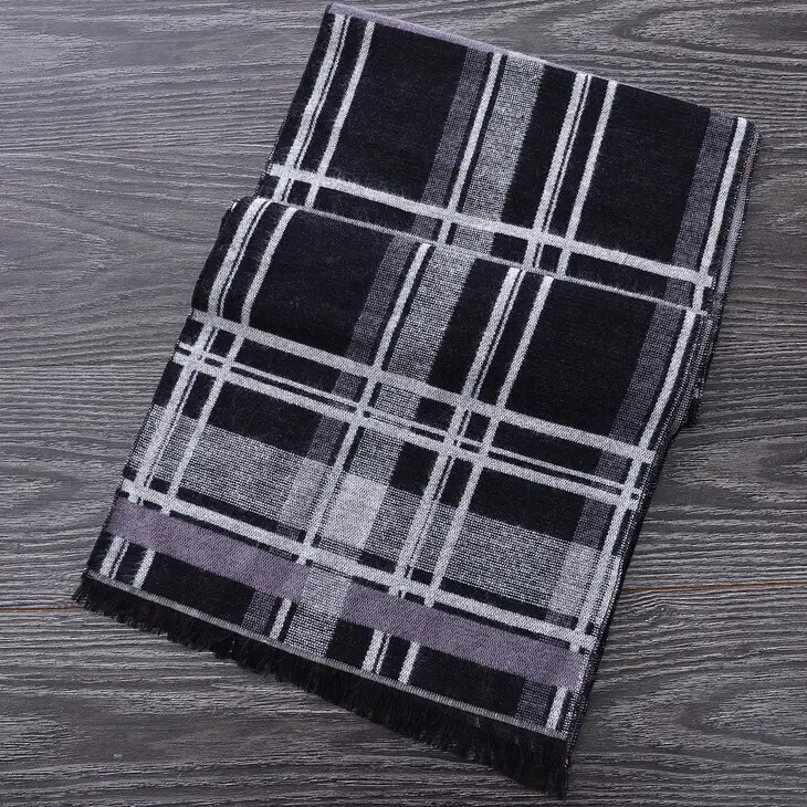 Heritage Scarf with Light Fringe, Color: Grey