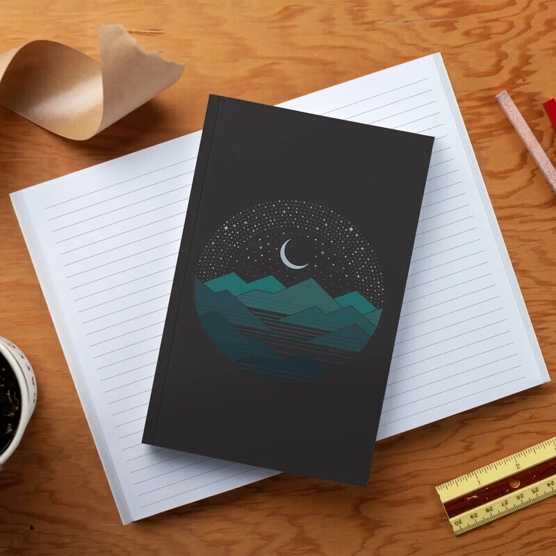 Between the Mountains and the Stars Layflat Journal