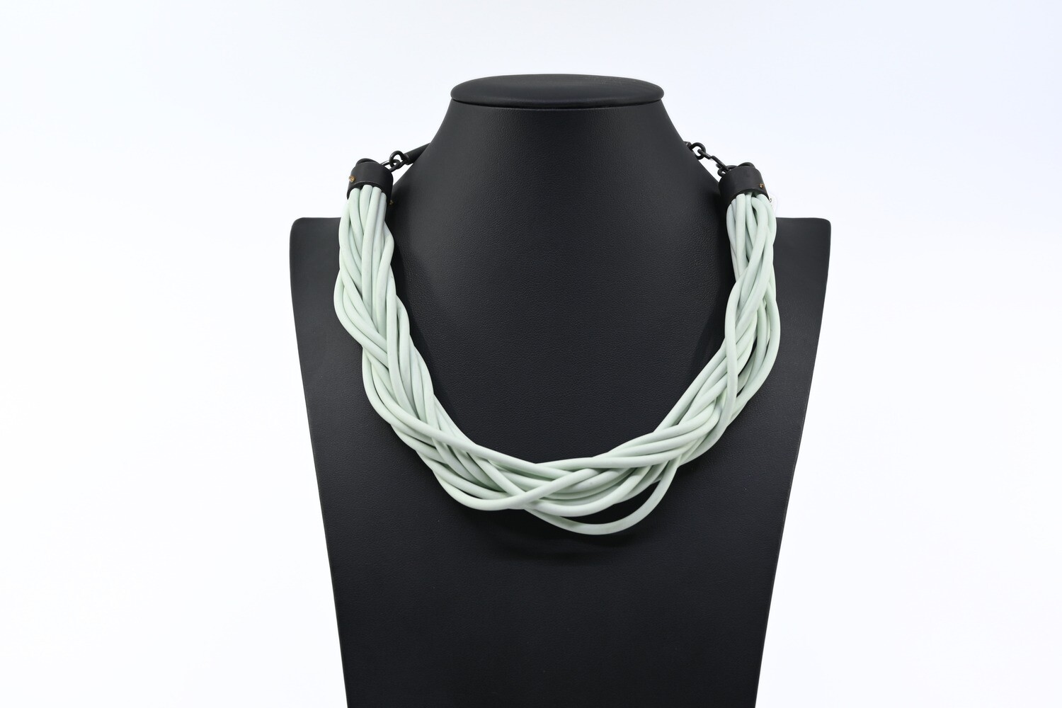 Teal Silicone Braid Necklace