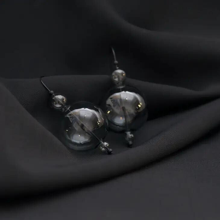 Glass Orb Earrings