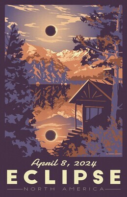 Eclipse 2024 Travel Poster