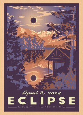 Eclipse 2024 Postcard