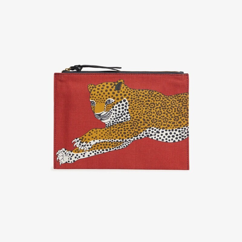 Mykonos Leopard Pouch