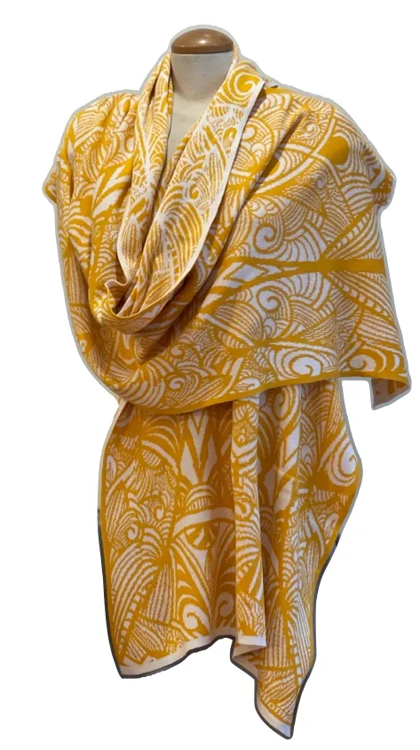 Vienna Wrap, Color: Yellow + Cream
