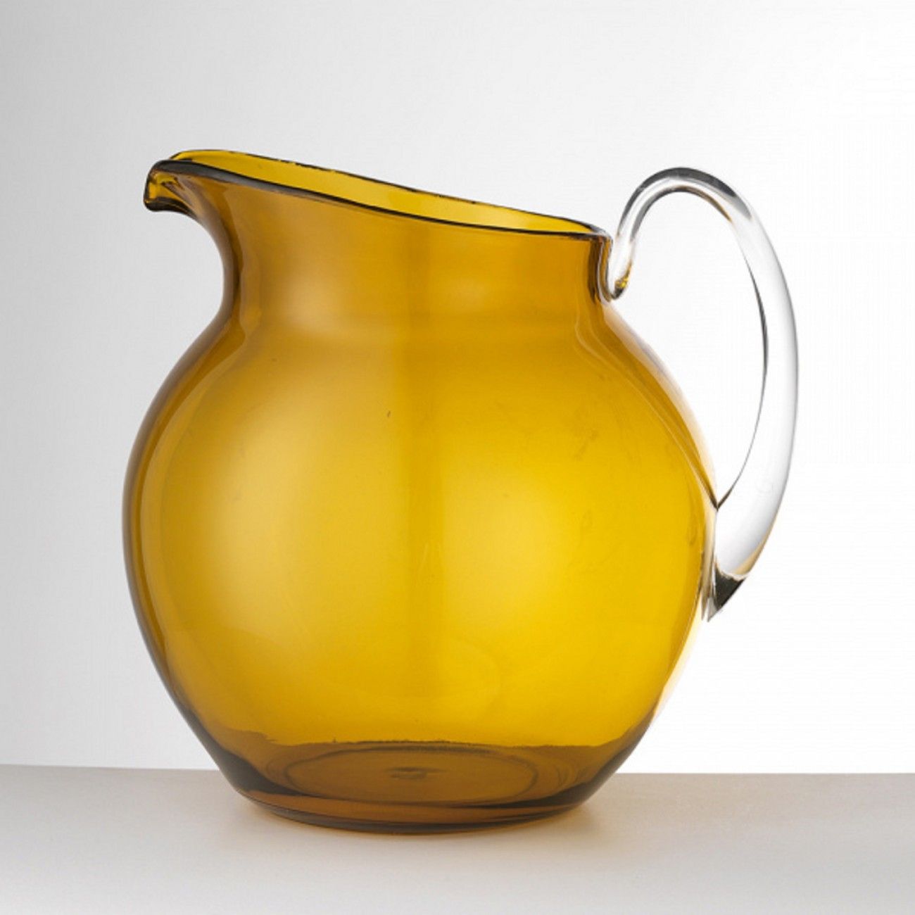 Palla Transparent Pitcher in Amber