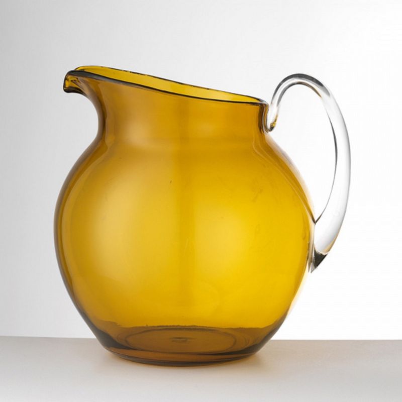 Palla Transparent Pitcher in Amber