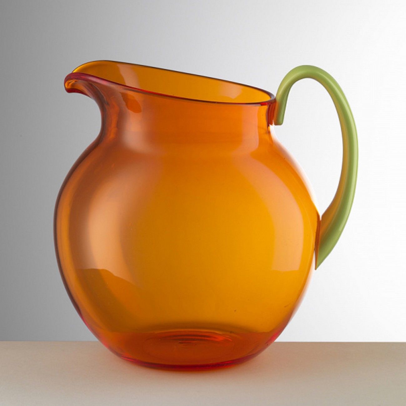 Palla Transparent Pitcher in Orange/Green