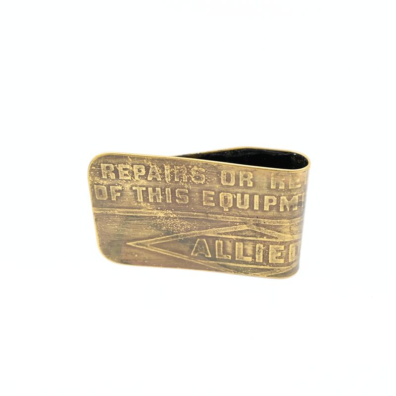Machine Plate Money Clip