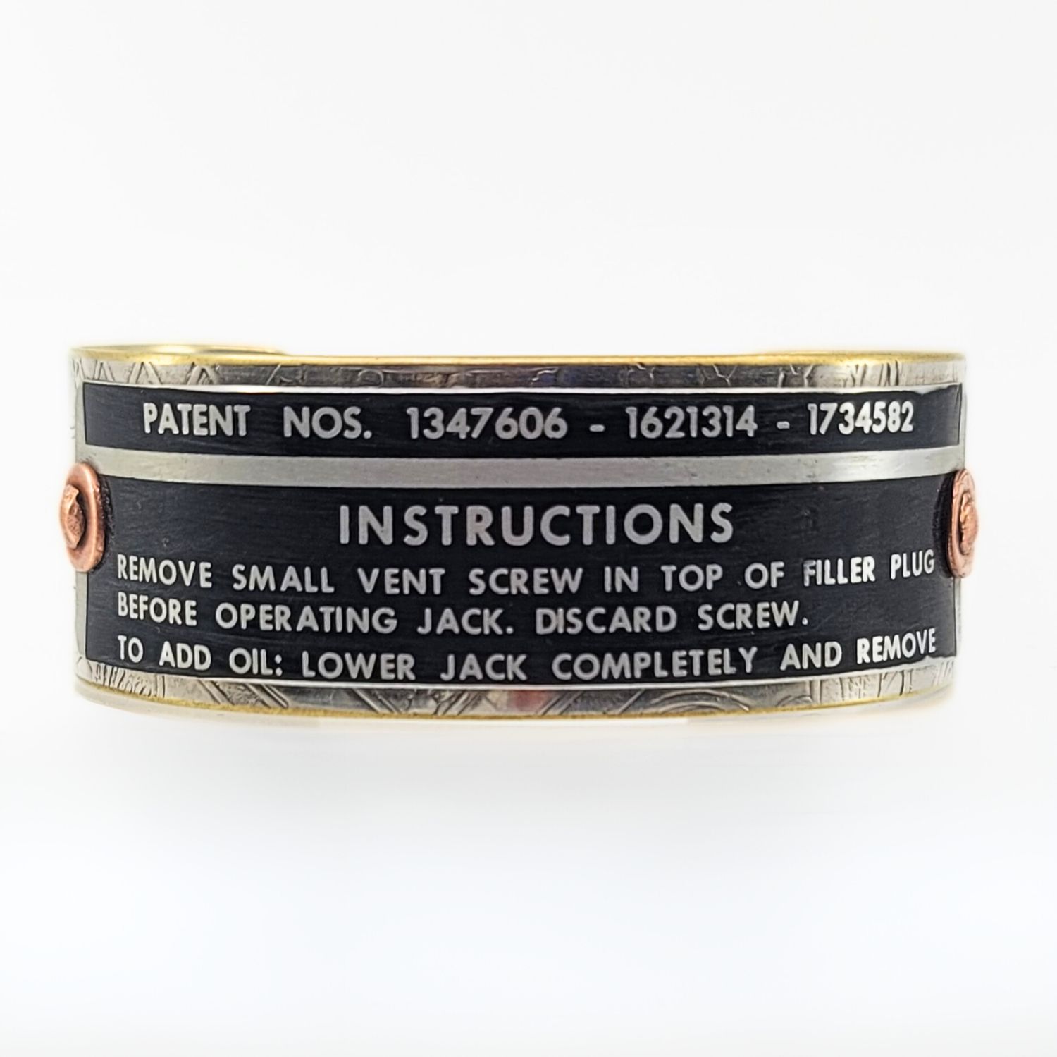 Jack Instructions Machine Plate Cuff