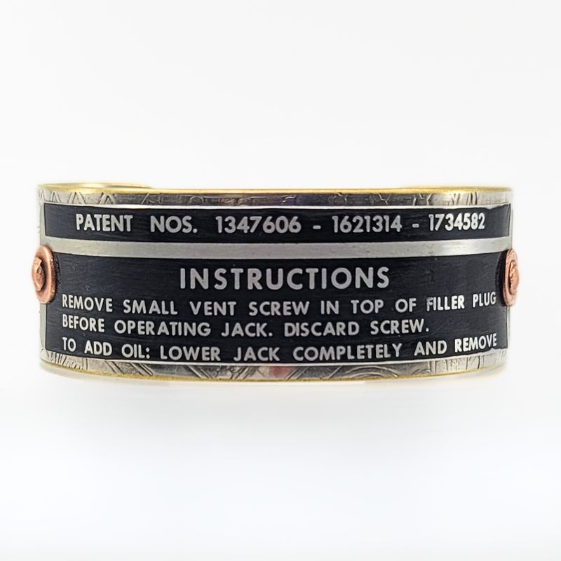 Jack Instructions Machine Plate Cuff