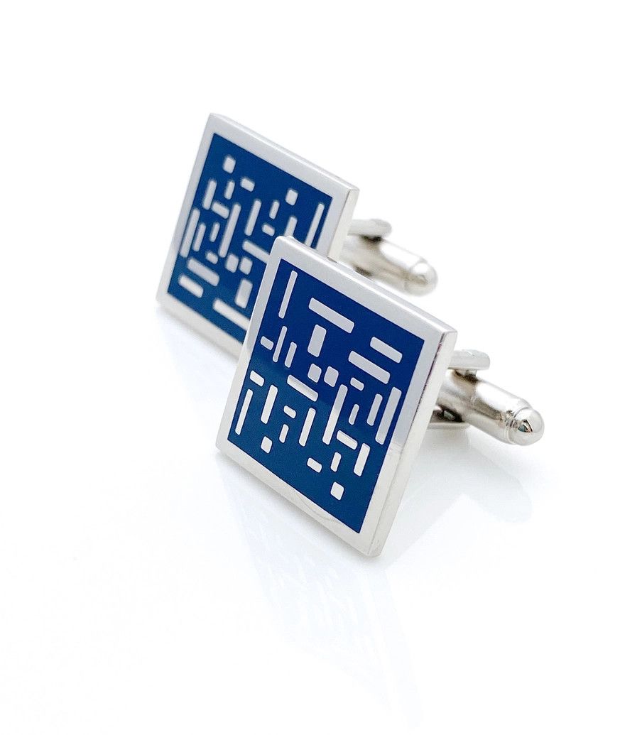 Modernism Cufflinks in Blue