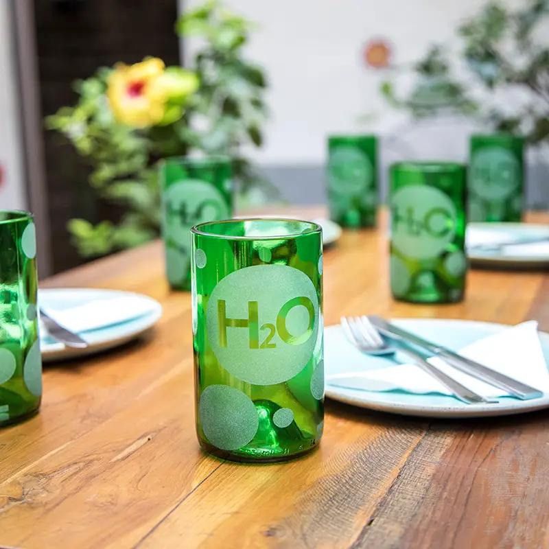 Fun Upcycled Glasses, Style: H2O Glasses (set of 6)