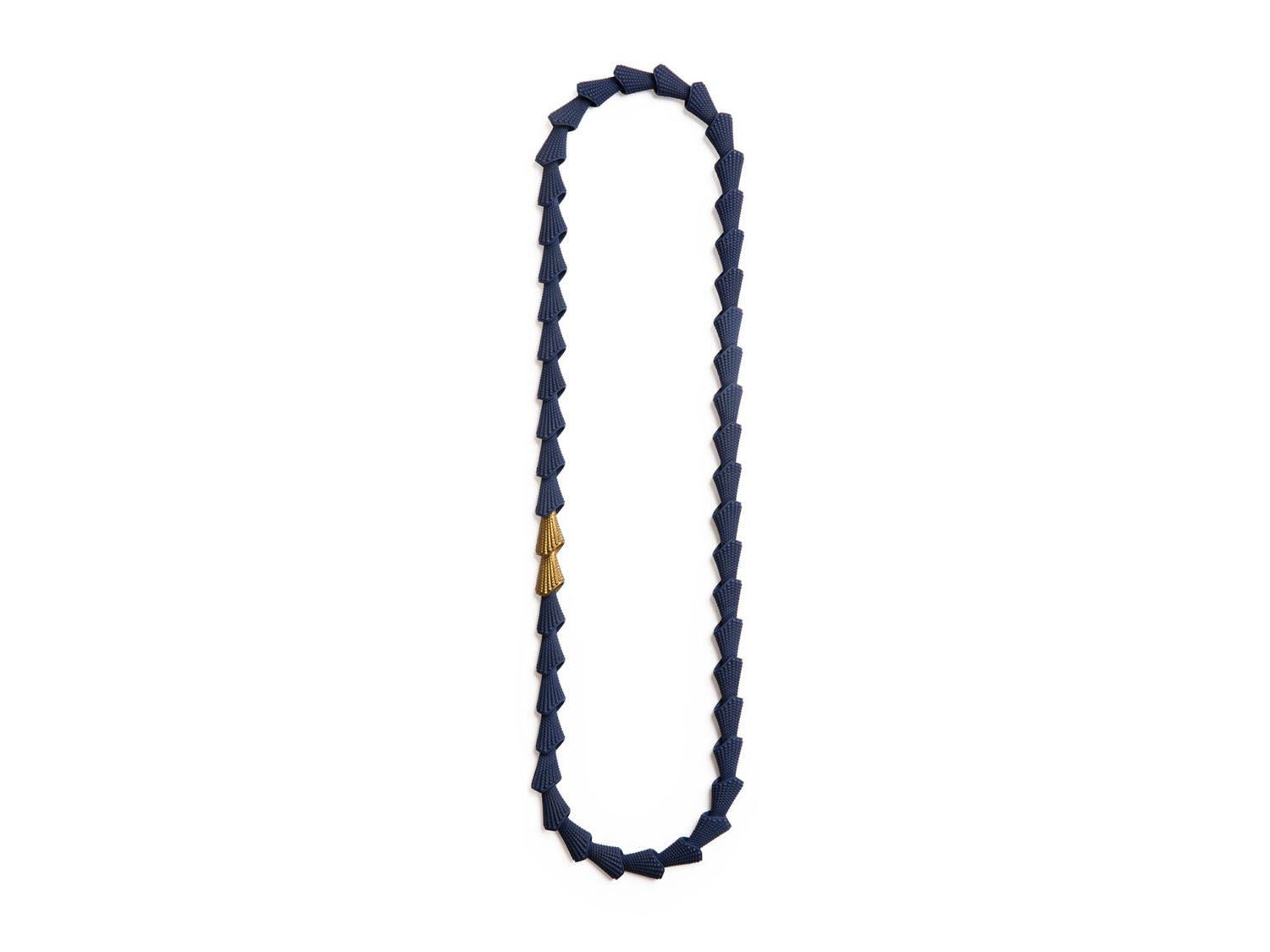 Large Urchin Necklace, Navy