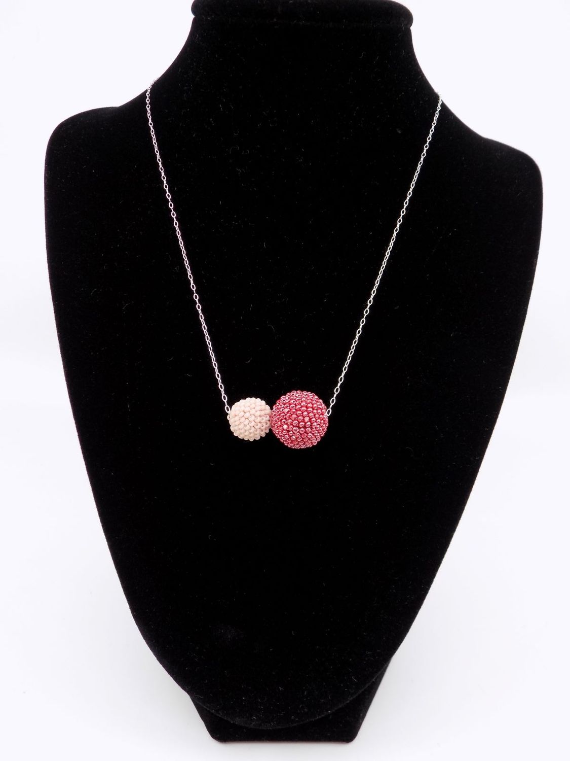 Duo Necklace, Color: Pinks