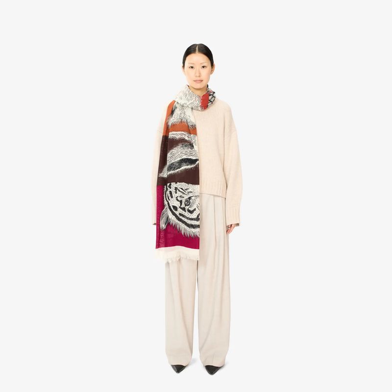 Wool Freres Scarf in Pink