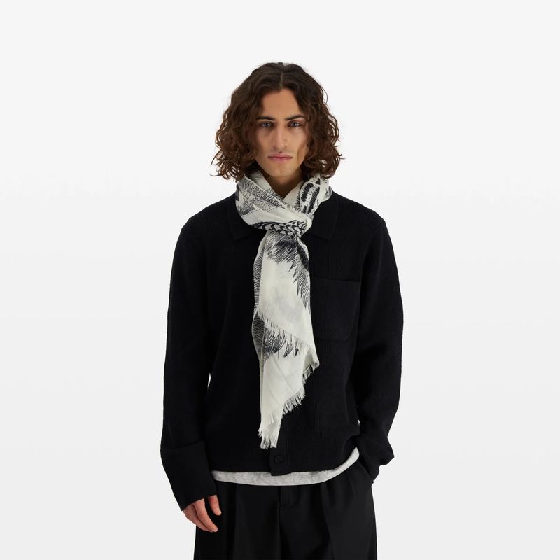 Wool Freres Scarf in Black