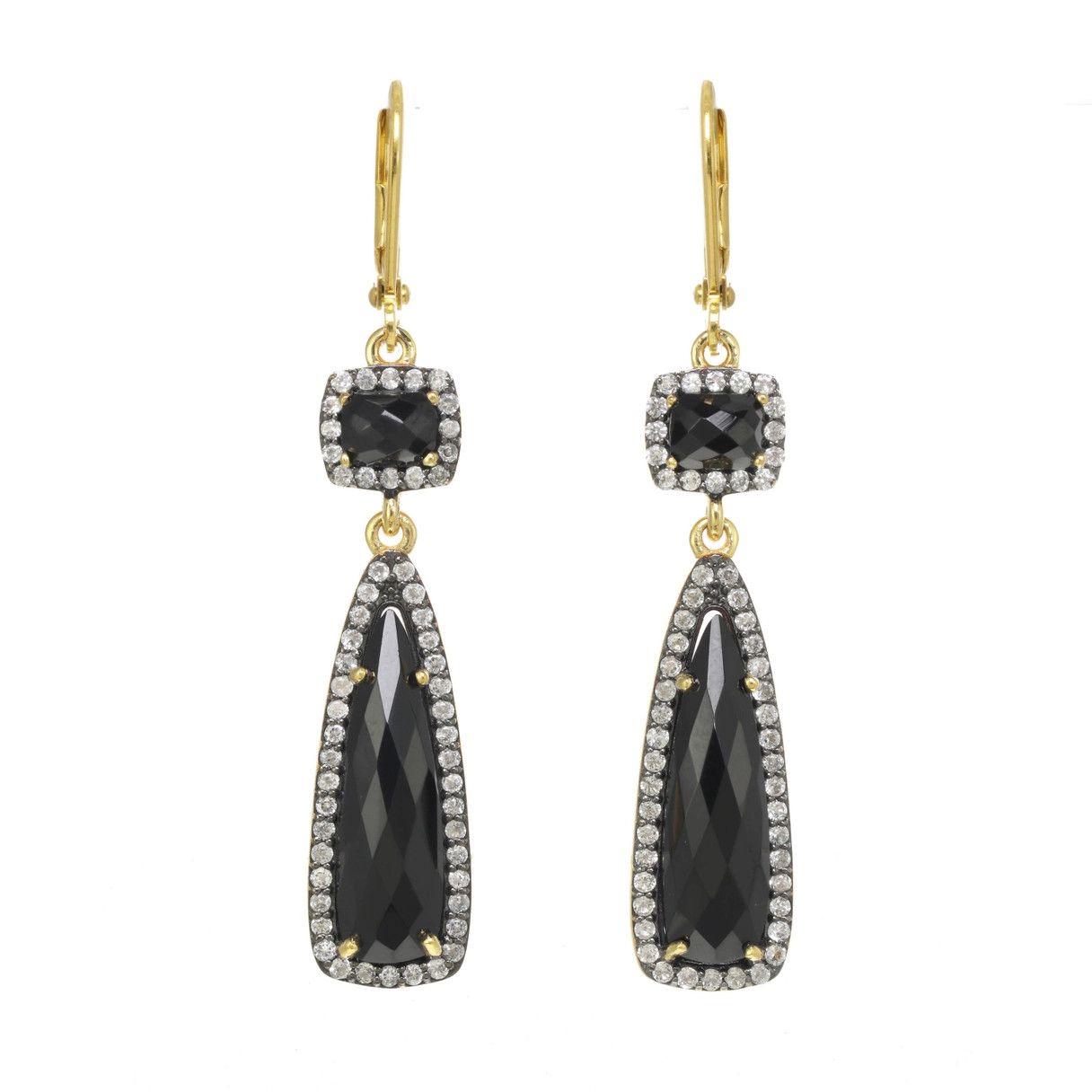 Black Onyx Pave Earring
