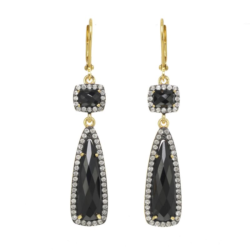 Black Onyx Pave Earring