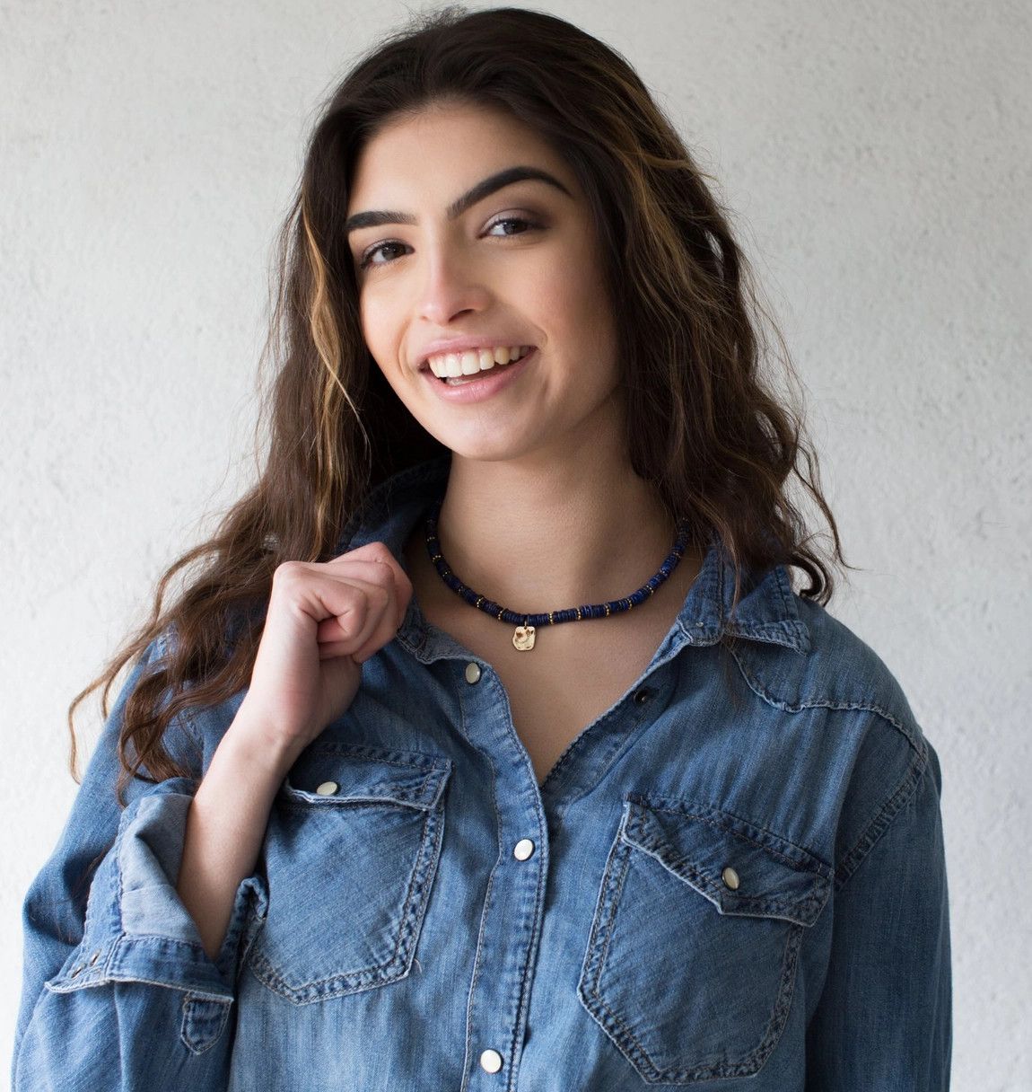 Blue Lapis Moon Shadow Necklace