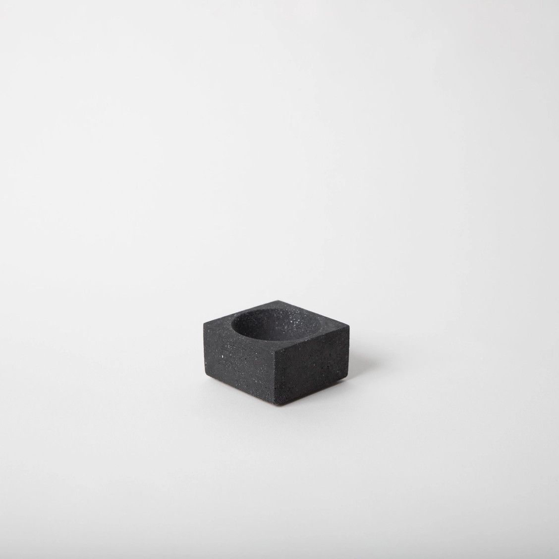 Square Terrazzo Incense Holder, Color: Black