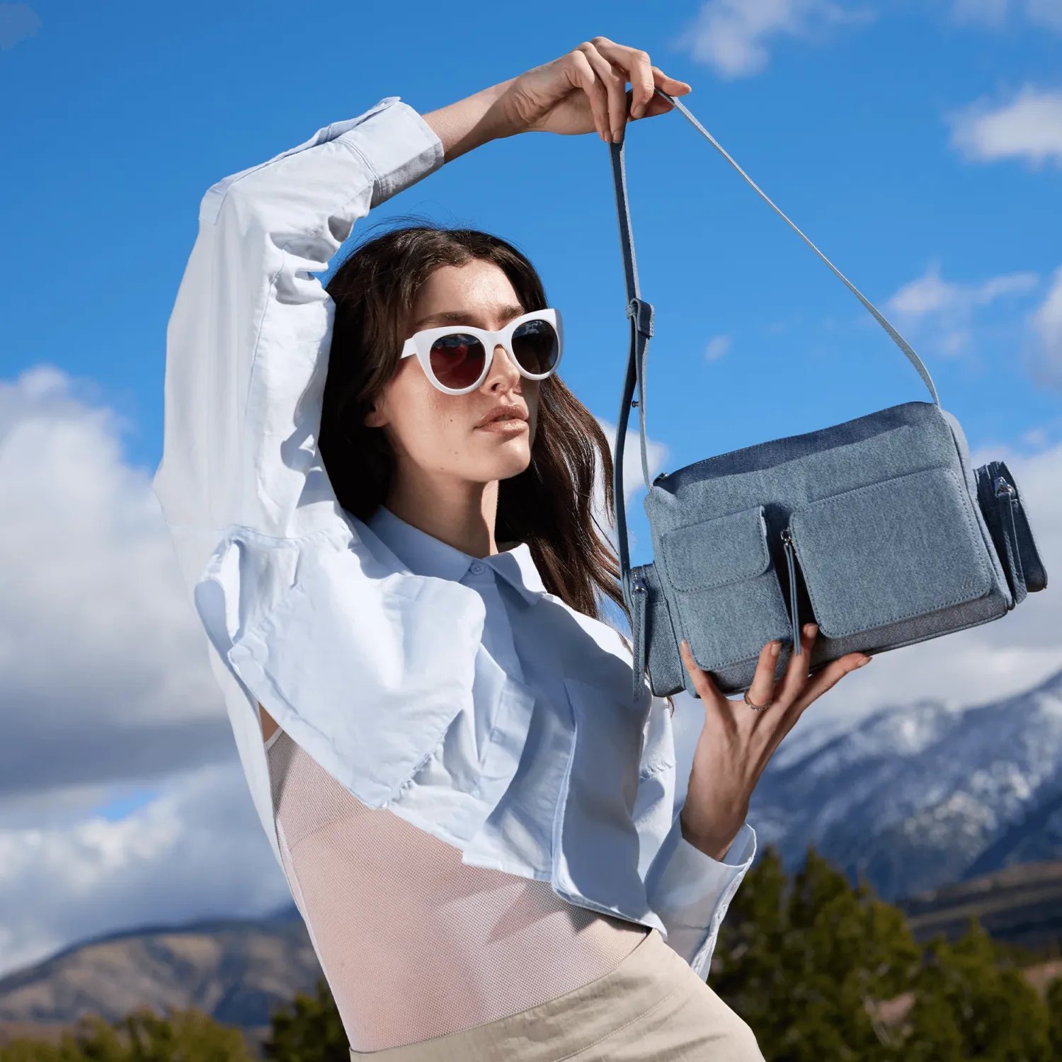 Nomad Bag in Denim