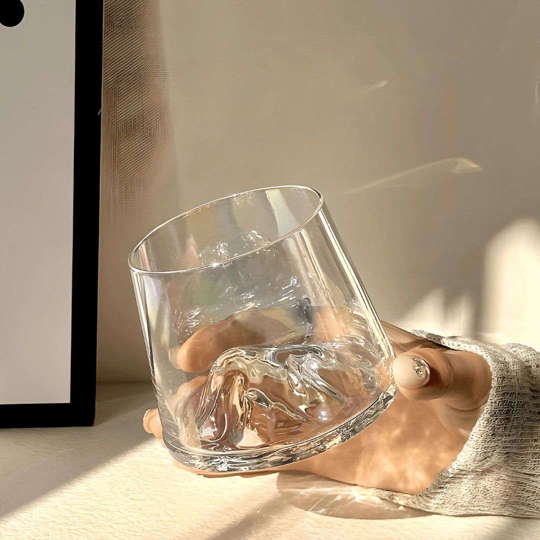 Mount Fuji Japanese Crystal Glasses (Set of 2)