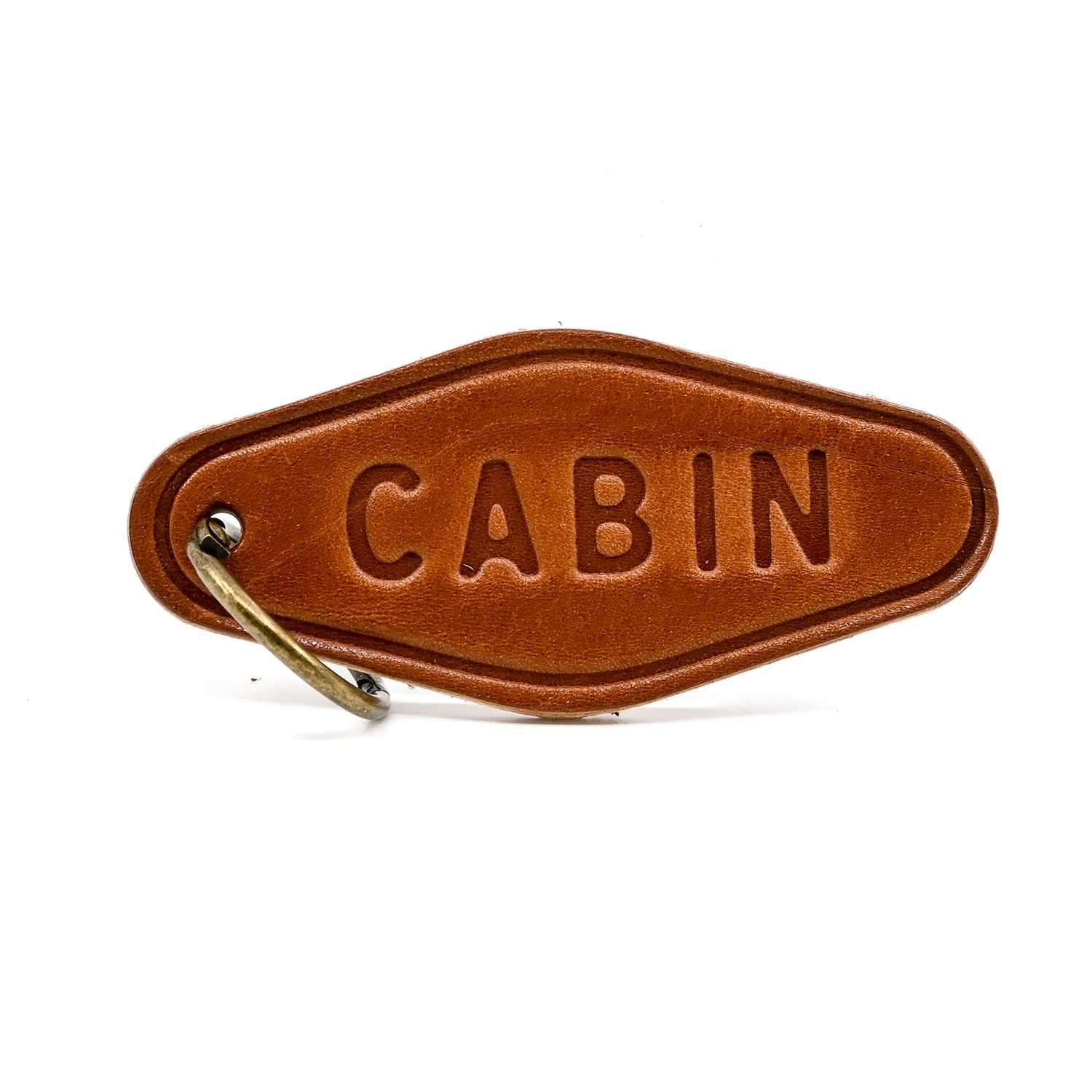 Handmade Leather Keychains, Style: Cabin - Motel Style