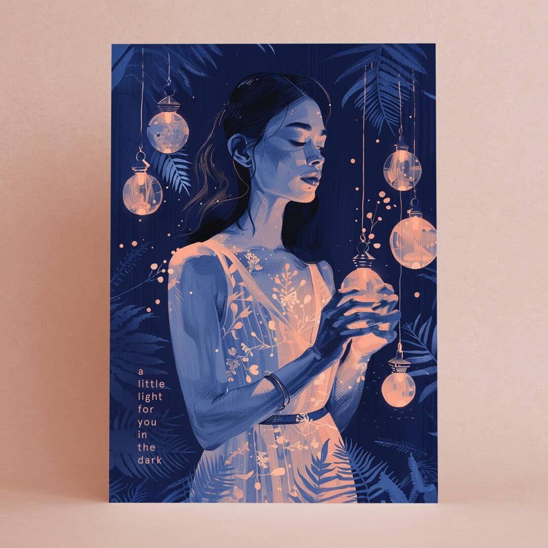 A Little Light for You in the Dark (Sympathy Card)