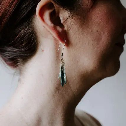 Dragonfly Earrings in Cerulean