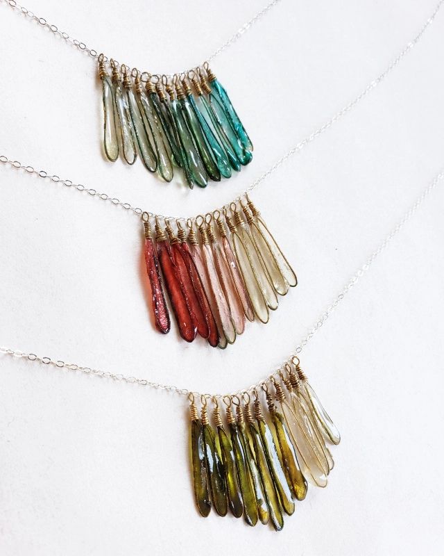 Dragonfly Necklace in Emerald