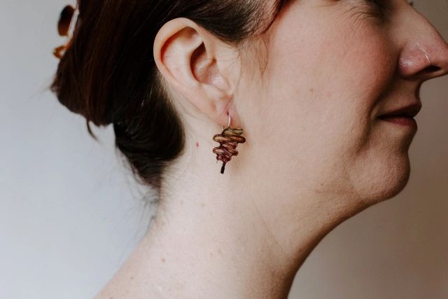 Riverbend Earrings in Emerald