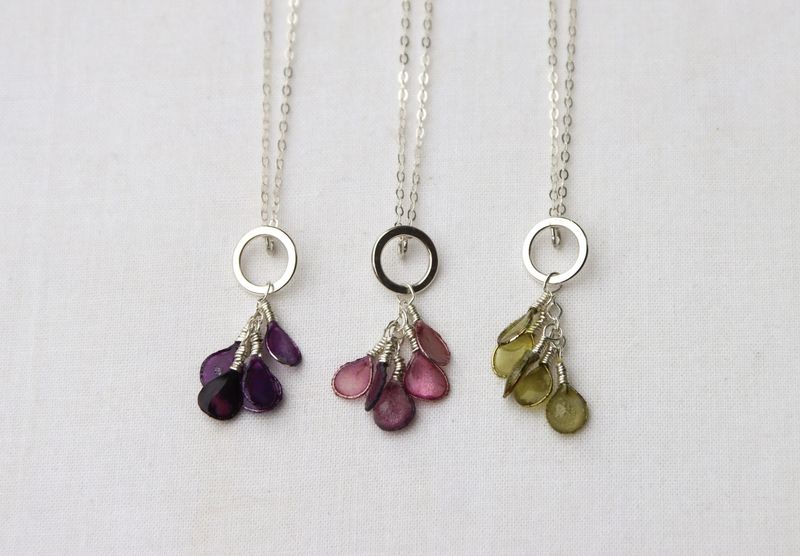 Elderberry Necklace in Cerulean