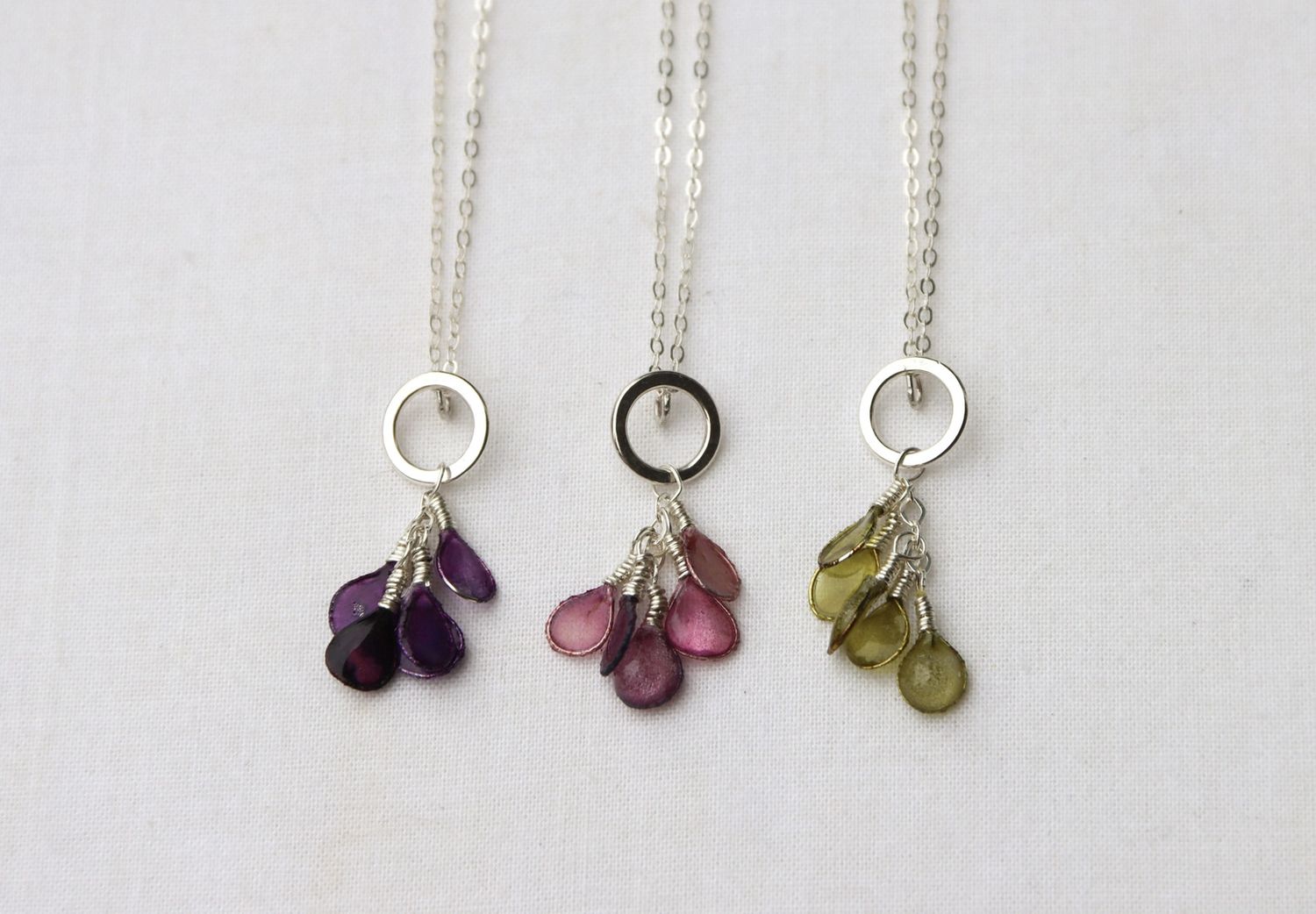 Elderberry Necklace in Burgundy