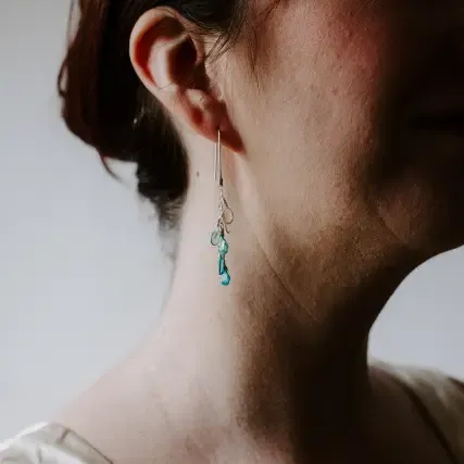 Dewdrop Earrings in Blush