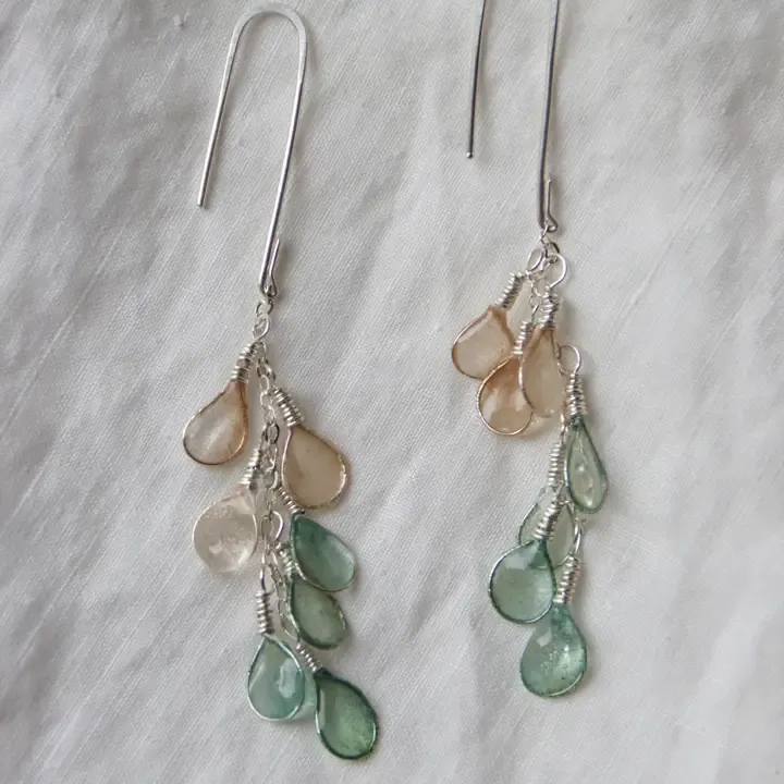 Dewdrop Earrings in Cerulean