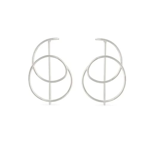 Aurora Hoops, Style: Petite Silver