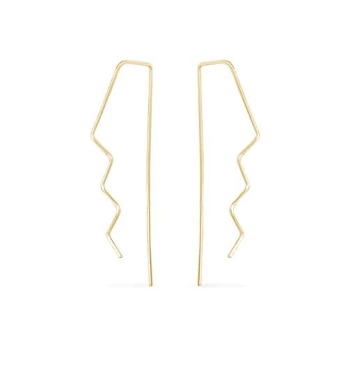 Warrior Hoops, Style: Petite Yellow Gold Filled