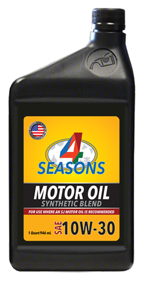 4 Seasons Motor Oil Synthetic Blend SAE 10W30 6qt/cs