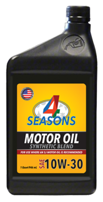 4 Seasons Motor Oil Synthetic Blend SAE 10W30 6qt/cs