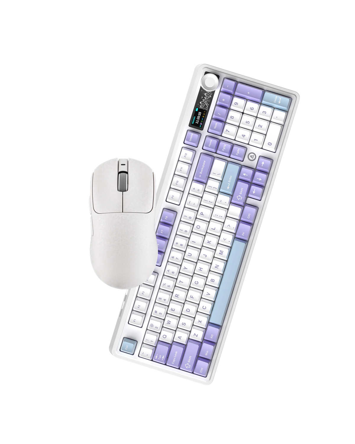 AK980 PRO V2 WHITE + AJ199 CARBON WHITE