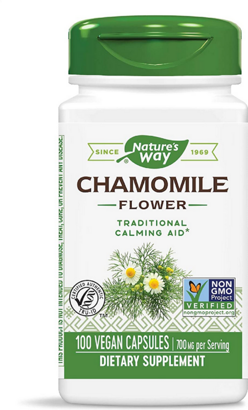 NATURE&#39;S WAY Chamomile Flowers 100 vcaps (chamomile 700mg)