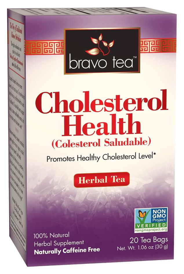 Bravo Tea Cholesterol Health Herbal Tea (caffeine free, gluten free, no added preservatives, non gmo, vegan)