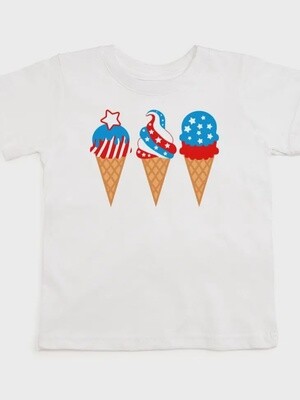 Patriotic Ice Cream Short Sleeve Shirt