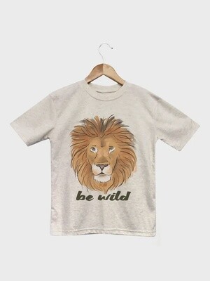 "Be wild" Lion Beige Toddler T-Shirt