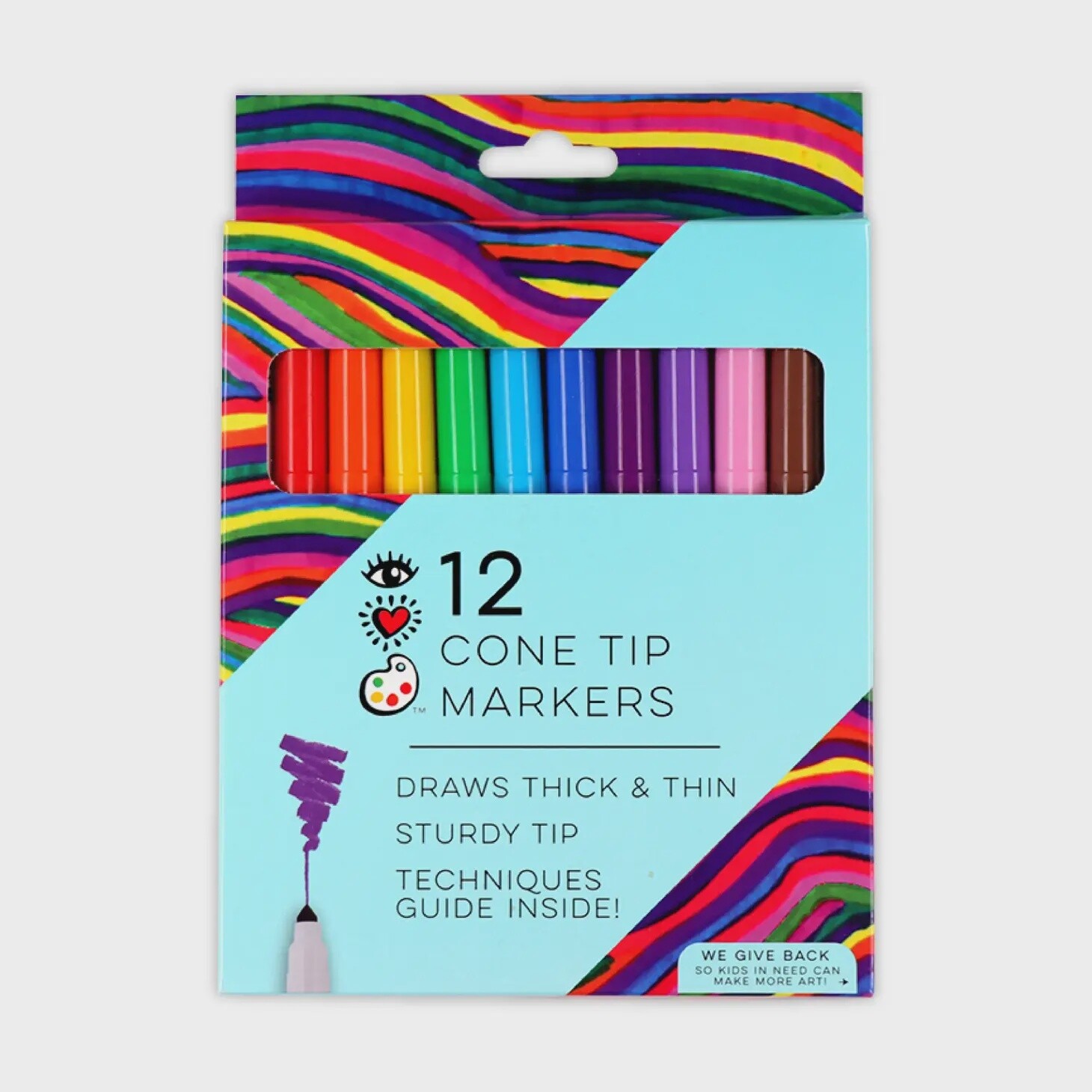 Cone Tip Markers - 12 Pack