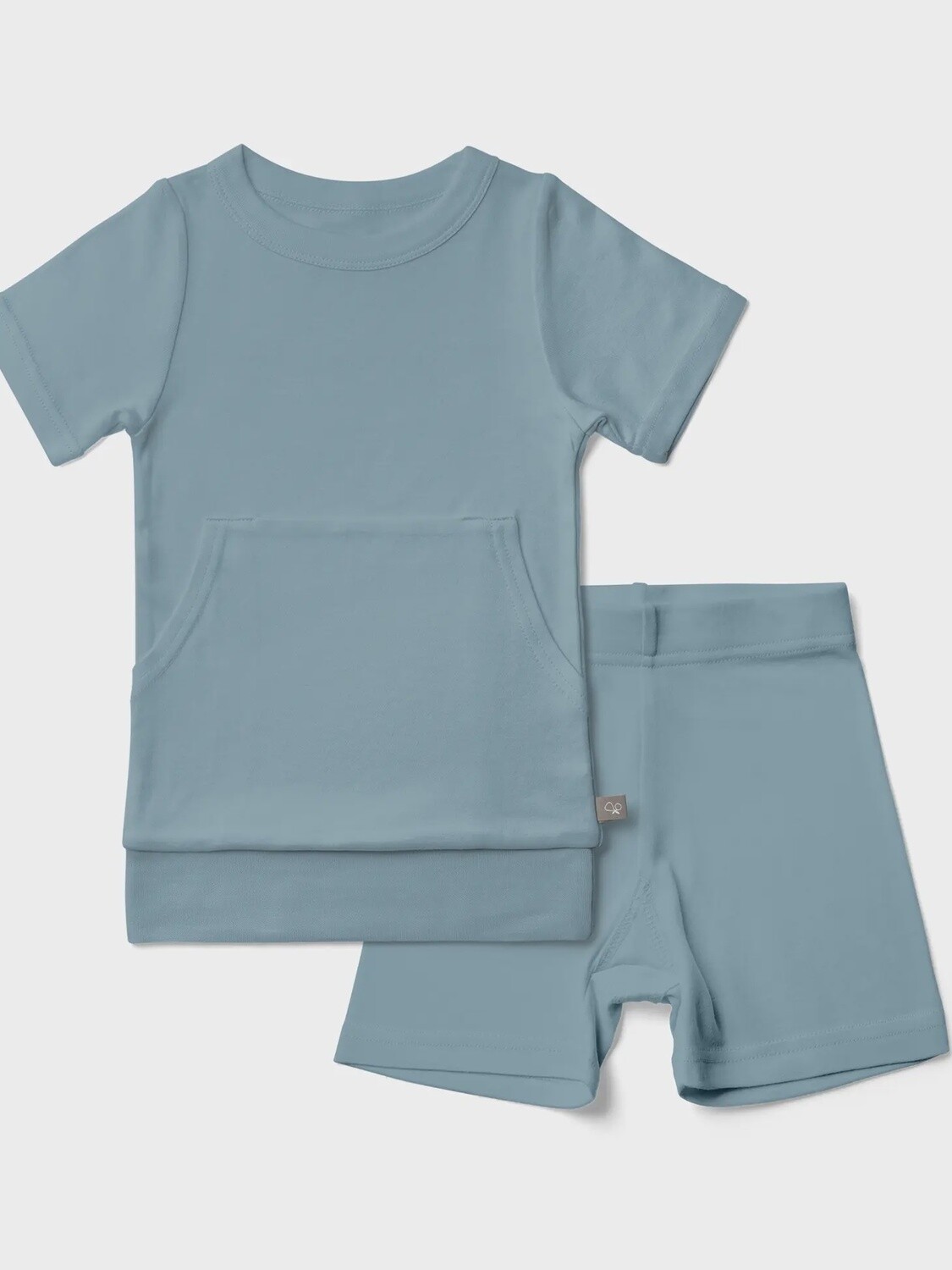 Viscose Organic Cotton Kids Biker Set, Colour: Poolside, Size: 8-9Y