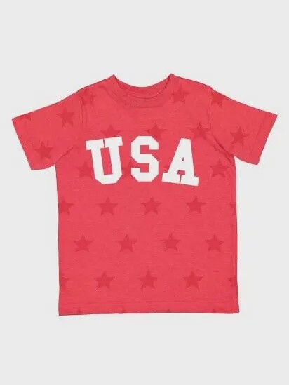 USA Tee, Colour: Red, Size: 10Y