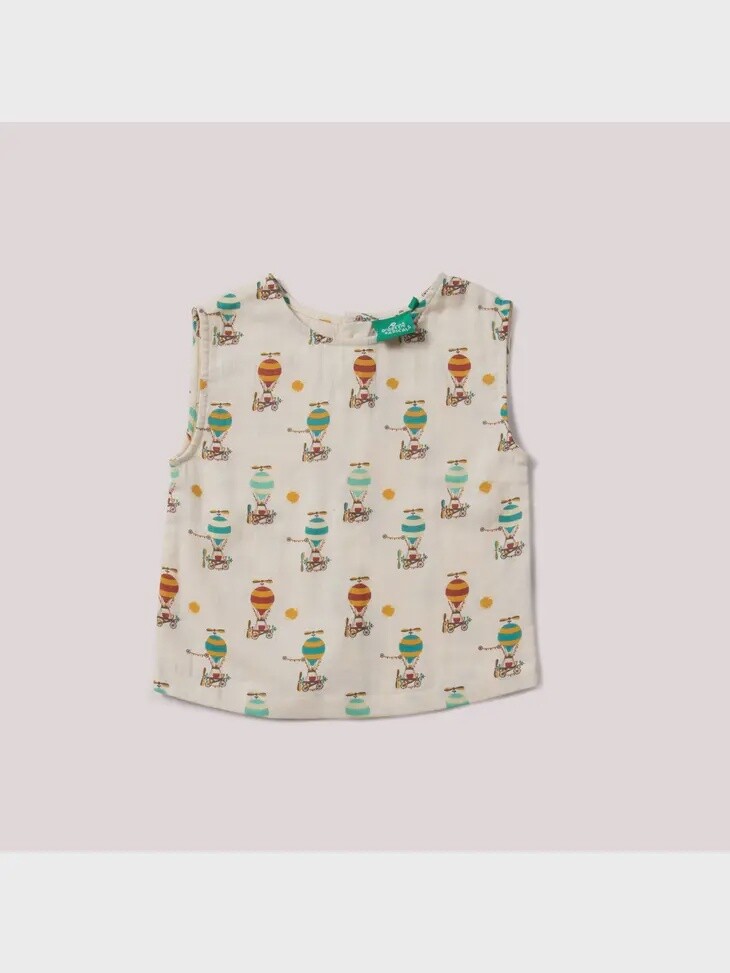 Toddler Sleeveless Blouse - Take to the Skies, Size: 18-24M