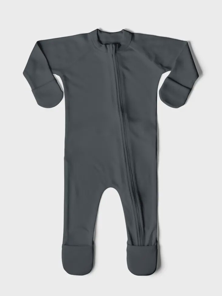 Baby Long Sleeve Convertible Zipper One-Piece, Size: 3-6M, Colour: Midnight
